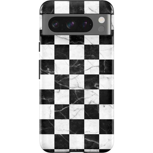 Checkered Marble Google Pixel 8 Pro Impact Case