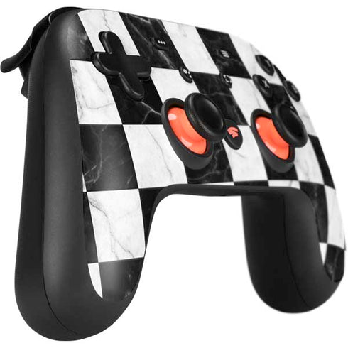 Checkered Marble Google Stadia Controller Skin