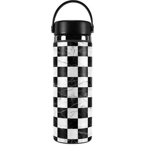 Checkered Marble Hydro Flask 20oz Wide Mouth Skin