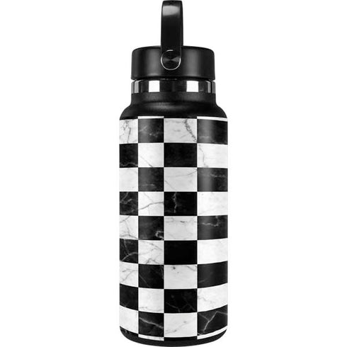 Checkered Marble Hydro Flask 32oz Wide Mouth Skin