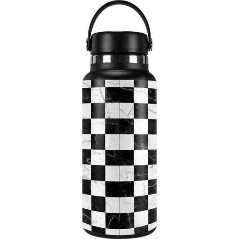 Checkered Marble Hydro Flask 32oz Wide Mouth Skin