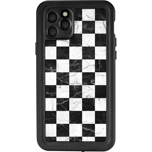 Checkered Marble iPhone 11 Pro Waterproof Case