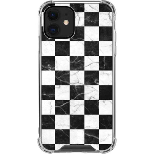 Checkered Marble iPhone 12 Mini Clear Case
