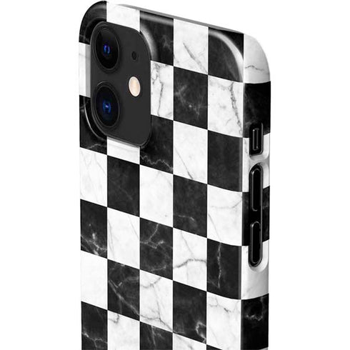 Checkered Marble iPhone 12 Mini Lite Case