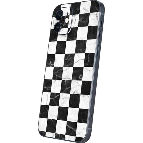 Checkered Marble iPhone 12 Mini Skin