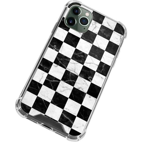 Checkered Marble iPhone 12 Pro Clear Case