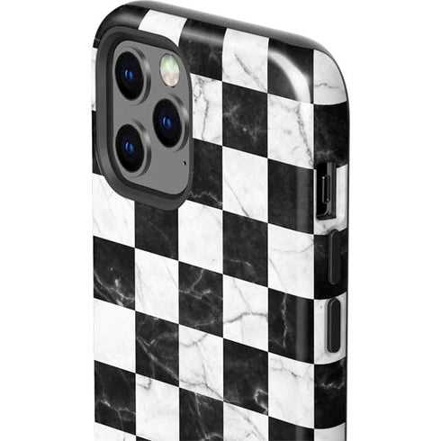 Checkered Marble iPhone 12 Pro Max Impact Case