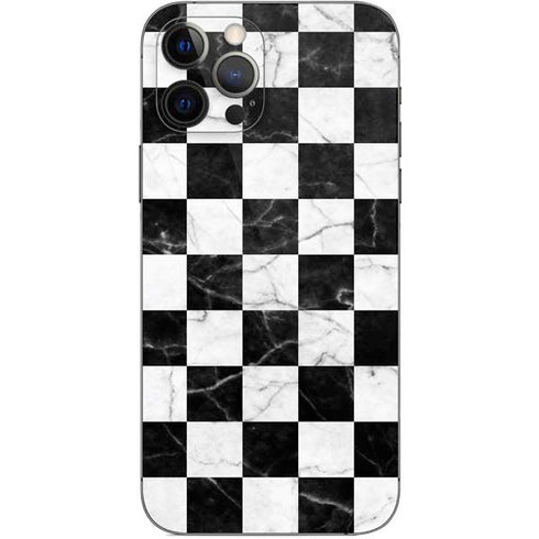 Checkered Marble iPhone 12 Pro Skin