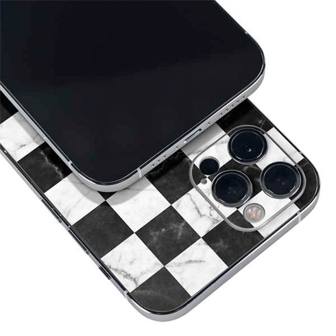 Checkered Marble iPhone 12 Pro Skin