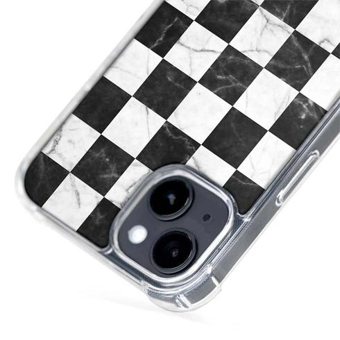 Checkered Marble iPhone 15 Plus MagSafe Case