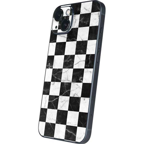 Checkered Marble iPhone 14 Plus Skin