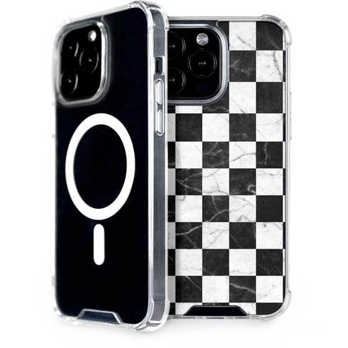 Checkered Marble iPhone 15 Pro Max MagSafe Case