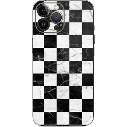 Checkered Marble iPhone 14 Pro Max Skin