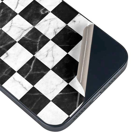 Checkered Marble iPhone 14 Skin