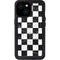 Checkered Marble iPhone 15 Waterproof Case