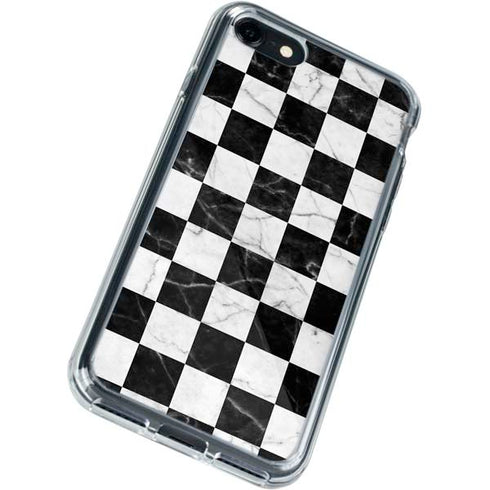 Checkered Marble iPhone SE (2nd & 3rd Gen) Clear Case