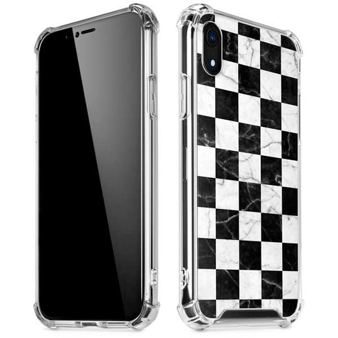 Checkered Marble iPhone XR Clear Case