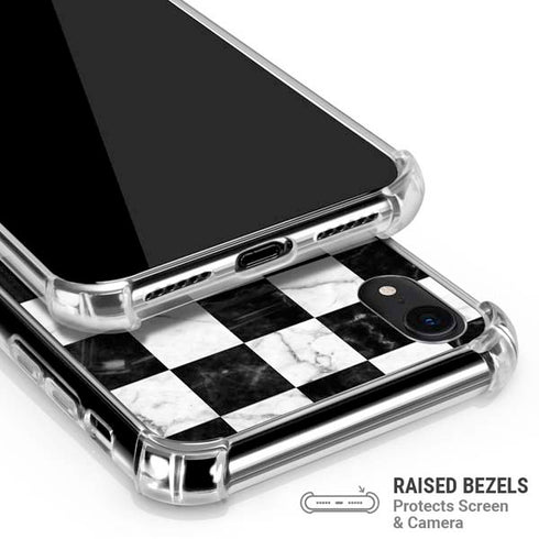 Checkered Marble iPhone XR Clear Case