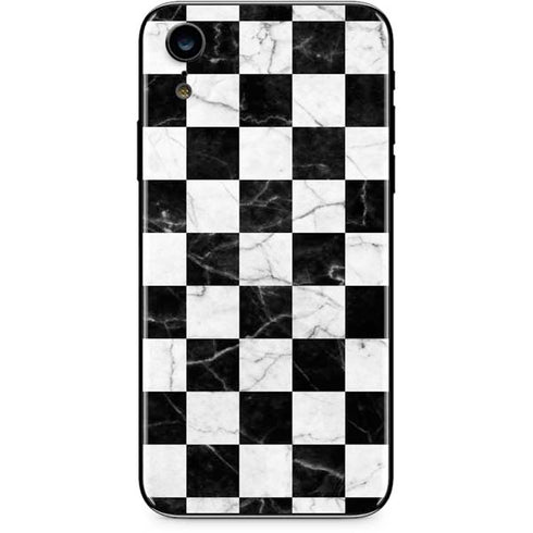 Checkered Marble iPhone XR Skin