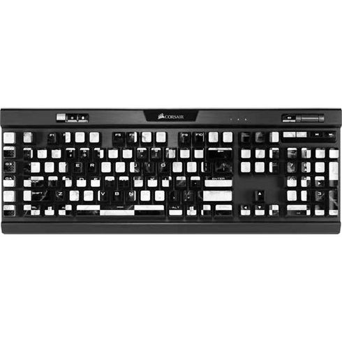 Checkered Marble K95 RGB PLATINUM Mechanical Gaming Keyboard Skin