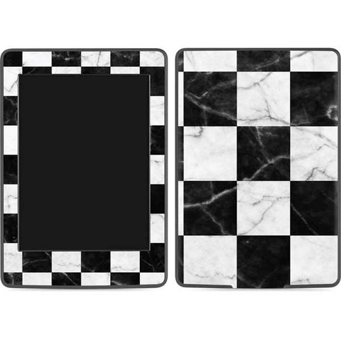 Checkered Marble Amazon Kindle Skin