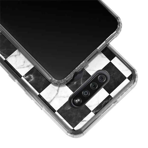 Checkered Marble LG K51/Q51 Clear Case