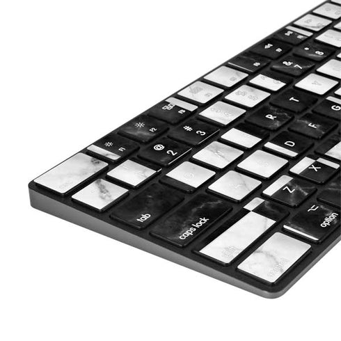 Checkered Marble Magic Keyboard with Numeric Keypad Skin