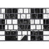Checkered Marble Magic Keyboard with Numeric Keypad Skin
