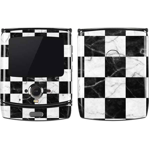 Checkered Marble Motorola RAZR Skin