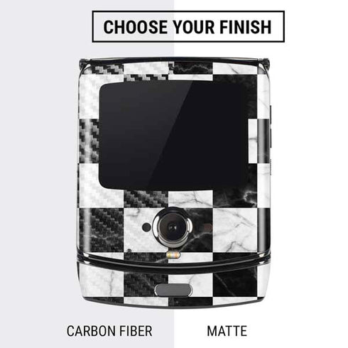 Checkered Marble Motorola RAZR Skin