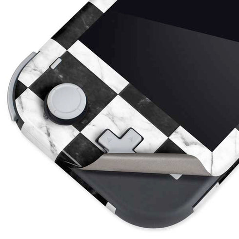 Checkered Marble Nintendo Switch Lite Skin