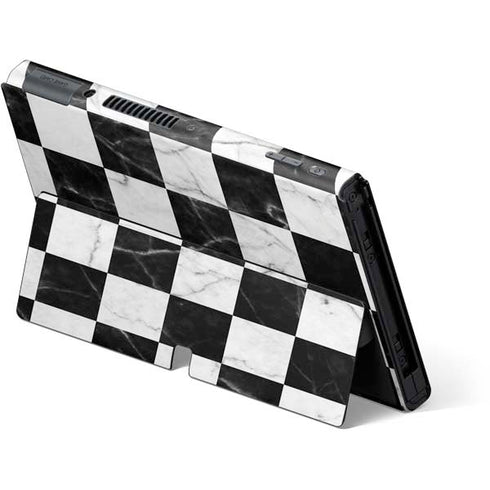 Checkered Marble Nintendo Switch OLED (2021) Skin