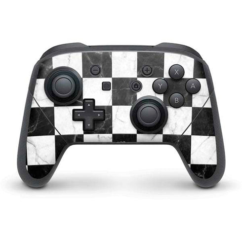 Checkered Marble Nintendo Switch Pro Controller Skin