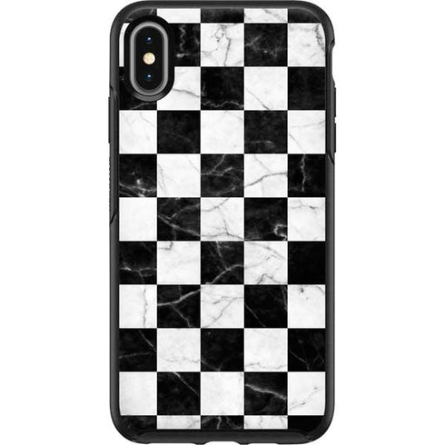 Checkered Marble Otterbox Symmetry iPhone Skin