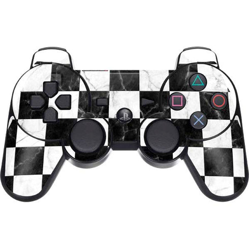 Checkered Marble PS3 Dual Shock wireless controller Skin