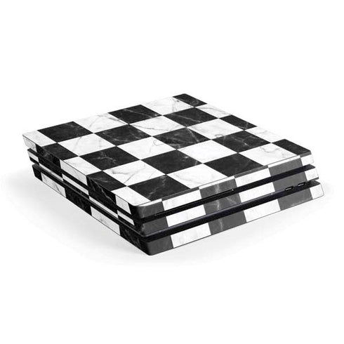 Checkered Marble PS4 Pro Console Skin
