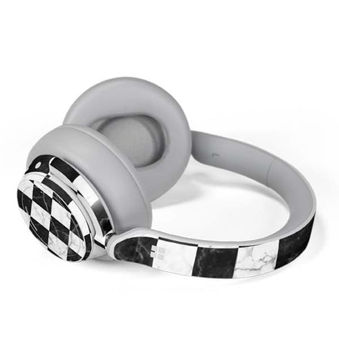 Checkered Marble Surface Headphones Skin