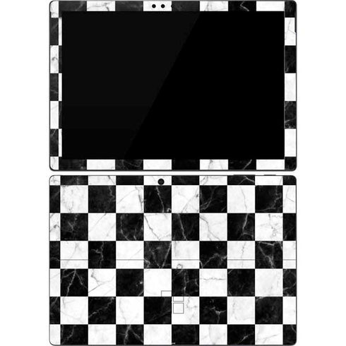 Checkered Marble Surface Pro 7 Skin