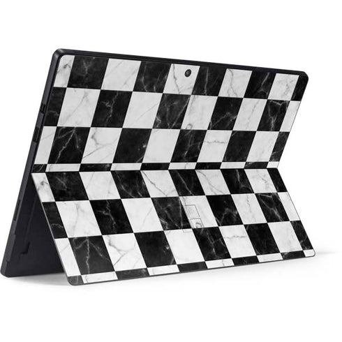Checkered Marble Surface Pro 7 Skin