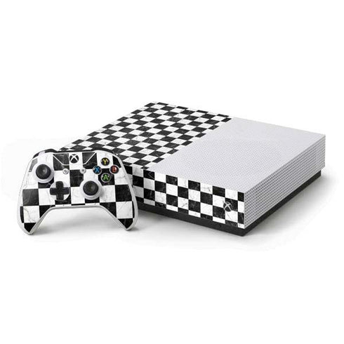 Checkered Marble Xbox One S All-Digital Edition Bundle Skin