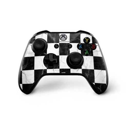 Checkered Marble Xbox One X Controller Skin