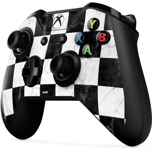 Checkered Marble Xbox One X Controller Skin