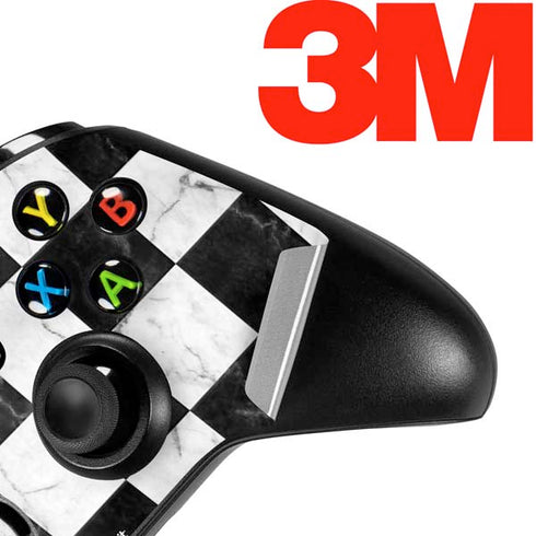 Checkered Marble Xbox One X Controller Skin