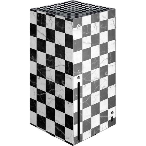 Checkered Marble Xbox Series X Console Skin
