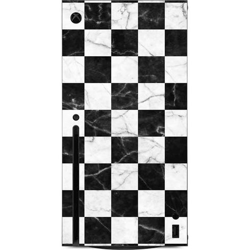 Checkered Marble Xbox Series X Console Skin