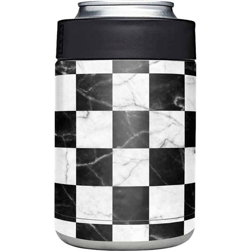 Checkered Marble Yeti Colster Can Insulator Skin