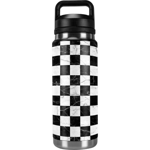 Checkered Marble YETI Rambler 26oz Bottle Skin