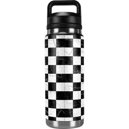 Checkered Marble YETI Rambler 26oz Bottle Skin