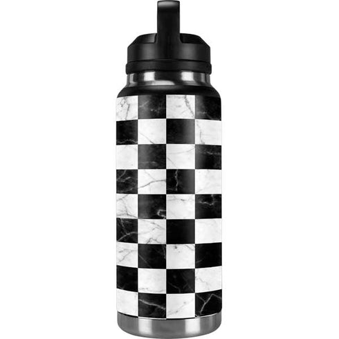 Checkered Marble YETI Rambler 36oz Bottle Skin