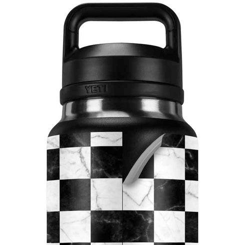 Checkered Marble YETI Rambler 36oz Bottle Skin